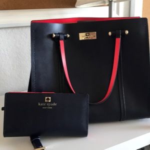 Kate spade matching purse and wallet